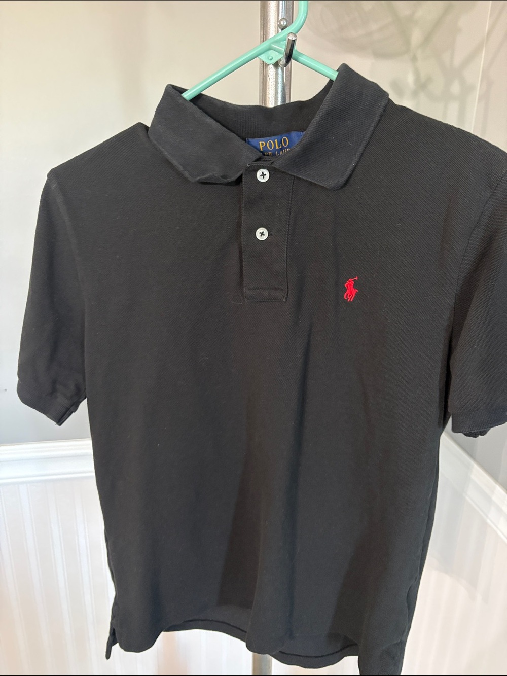 Polo by Ralph Lauren Black Polo with Red Pony Logo